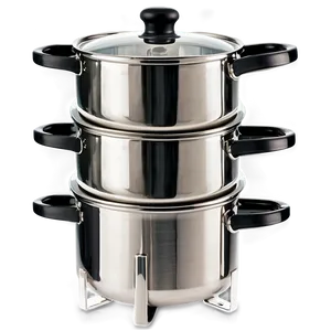 Space Saving Stackable Cooking Pot PNG Wkr PNG