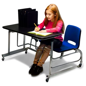 Space-saving Student Desk PNG Wdr85 PNG