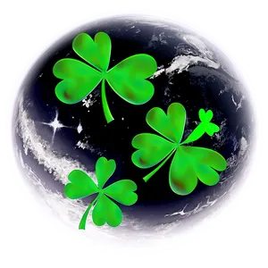 Space Shamrock Planet PNG 05242024 PNG