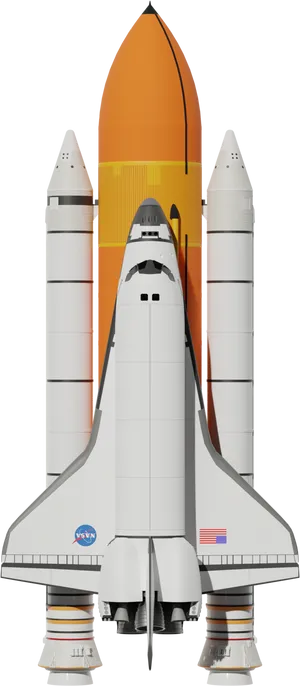 Space_ Shuttle_ Front_ View PNG image