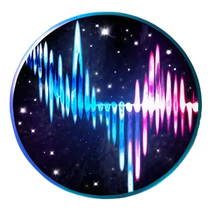 Space Sound Wave PNG Ggb