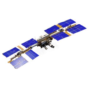 Space Station Earth Orbit PNG Rux3