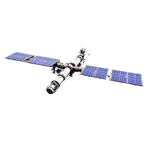 Space Station Earth Orbit PNG Sjw
