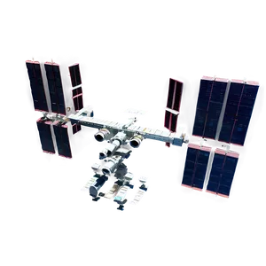 Space Station In Starry Sky PNG 06292024