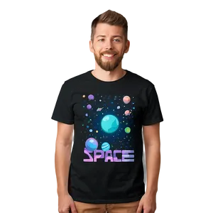 Space Theme T-shirt Illustration PNG Hnu