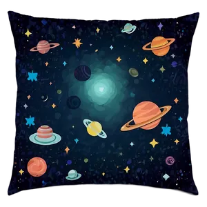 Space Theme Throw Pillow PNG Nlf8 PNG