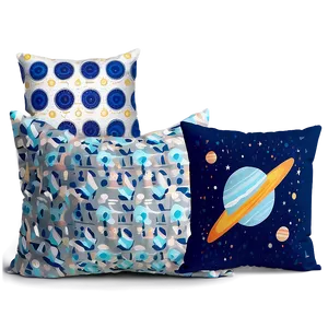 Space Theme Throw Pillows PNG 06262024 PNG