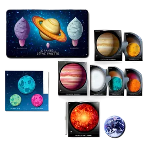 Space-themed Art Palette PNG 06212024 PNG