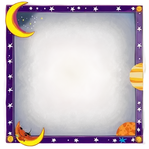 Space-themed Cute Frame PNG 84 PNG