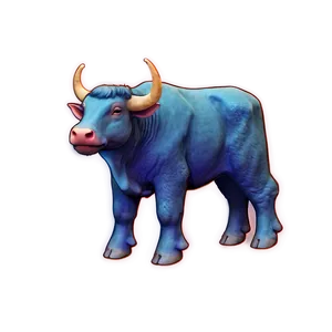 Space-themed Ox Png Lxw15 PNG image