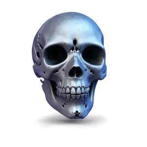 Space-themed Skull Face PNG 06272024 PNG