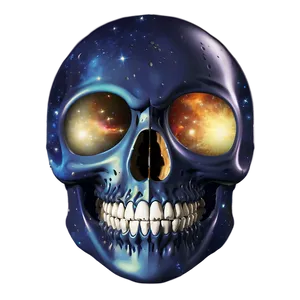 Space-themed Skull Face PNG Ujq PNG