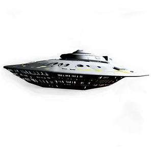 Spacecraft Isolated On Black PNG 68