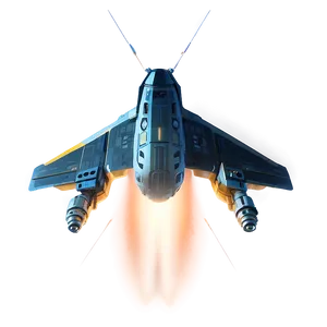 Spacecraft Isolated On Black PNG Oeq58 PNG