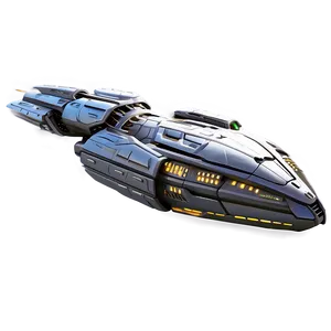 Spaceship In Sci-fi Scene Png 7 PNG image