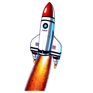 Spaceship Launch Art PNG Rlb41