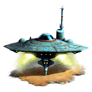 Spaceship On Mars PNG 23