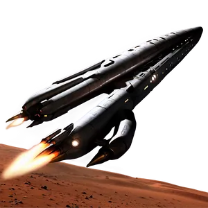 Spaceship On Mars PNG Wrk
