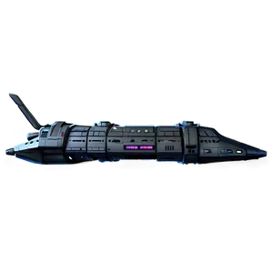 Spaceship With Cargo Module Png Dws PNG image