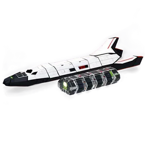 Spaceship With Cargo Module Png Eih PNG image