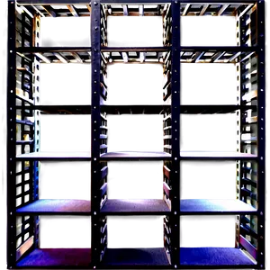 Spacious Empty Bookshelf PNG 06272024