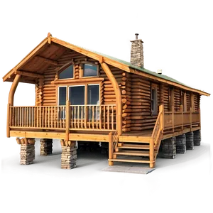 Spacious Log Cabin Floor Plan Png 3 PNG image