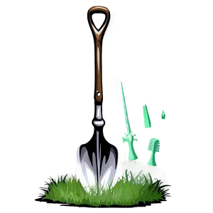 Spade On Grass Png Qam PNG image