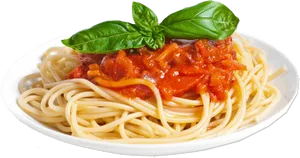 Spaghettiwith Tomato Sauceand Basil