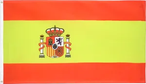 Spanish National Flagwith Coatof Arms