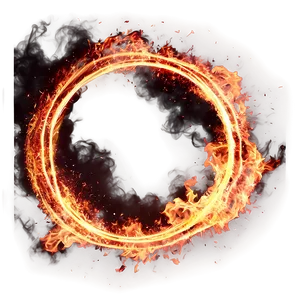 Sparking Fire Circle PNG 24