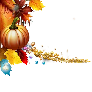 Sparkle And Shine Thanksgiving Border PNG 06202024