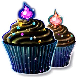 Sparkle Cupcake PNG 68