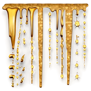 Sparkle Gold Glitter Drip PNG Rsv72 PNG