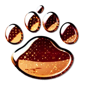 Sparkle Paw Print Emoji Png 16 PNG image