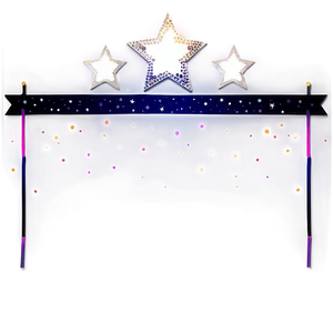 Sparkle Star Banner PNG 3 PNG