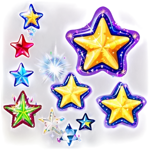 Sparkle Stars Clipart PNG Lwv