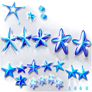 Sparkle Stars Design Elements PNG Ndq
