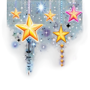 Sparkle Stars For Design PNG Vai