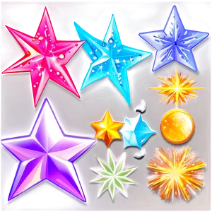 Sparkle Stars For Scrapbooking PNG 06252024