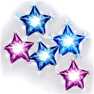 Sparkle Stars In Different Colors PNG Eky58 PNG