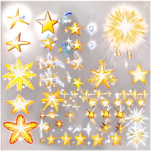 Sparkle Stars With Transparent Background PNG 60