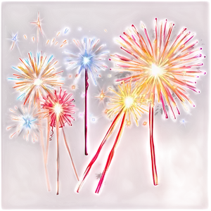 Sparklers Bright Celebration PNG 91