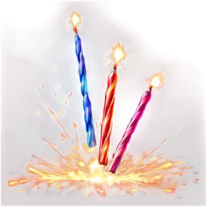 Sparklers Bright Flames PNG 72 PNG