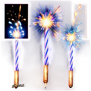 Sparklers Bright Flames PNG Aby96 PNG