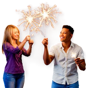 Sparklers Night Celebration PNG Fsc70 PNG