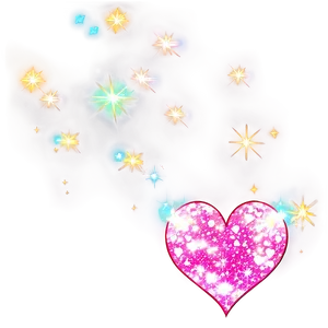 Sparkling Anime Heart Png 80 PNG image