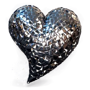 Sparkling Black Broken Heart PNG Dnp PNG