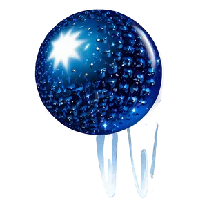 Sparkling Blue Ball PNG 06132024 PNG