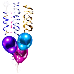 Sparkling Blue Balloons Png 06122024 PNG image