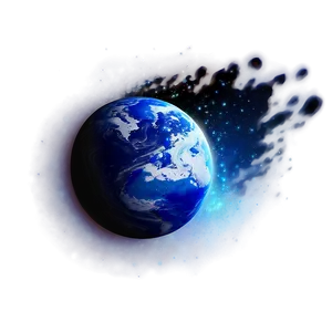 Sparkling Blue Planet Effect Png 33 PNG image